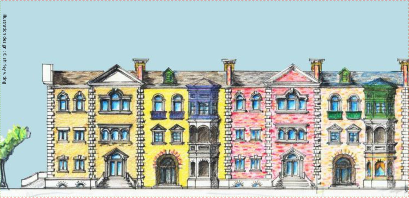 Buildingscape Mug : Rowhouse