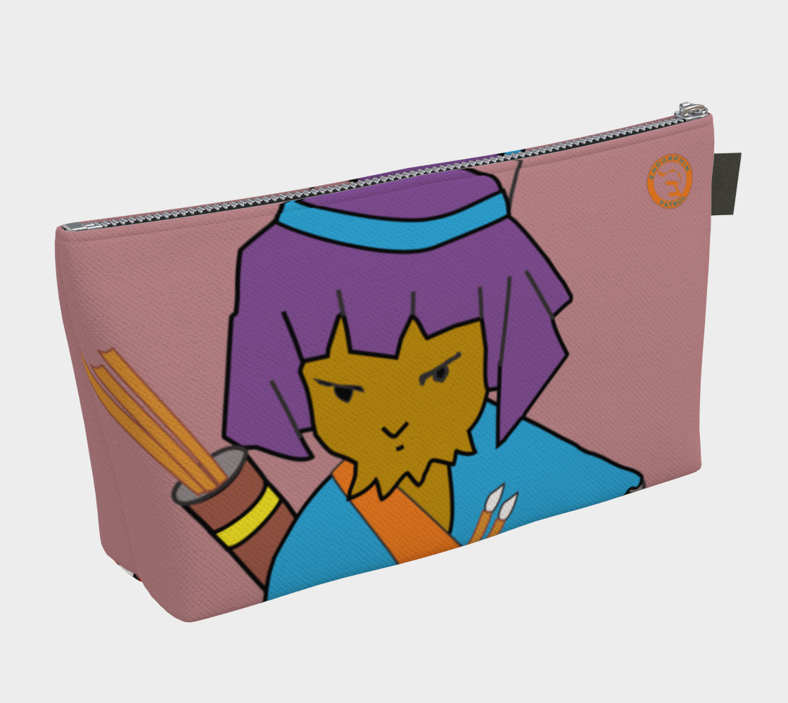 Samurai Owl Make Up Bag