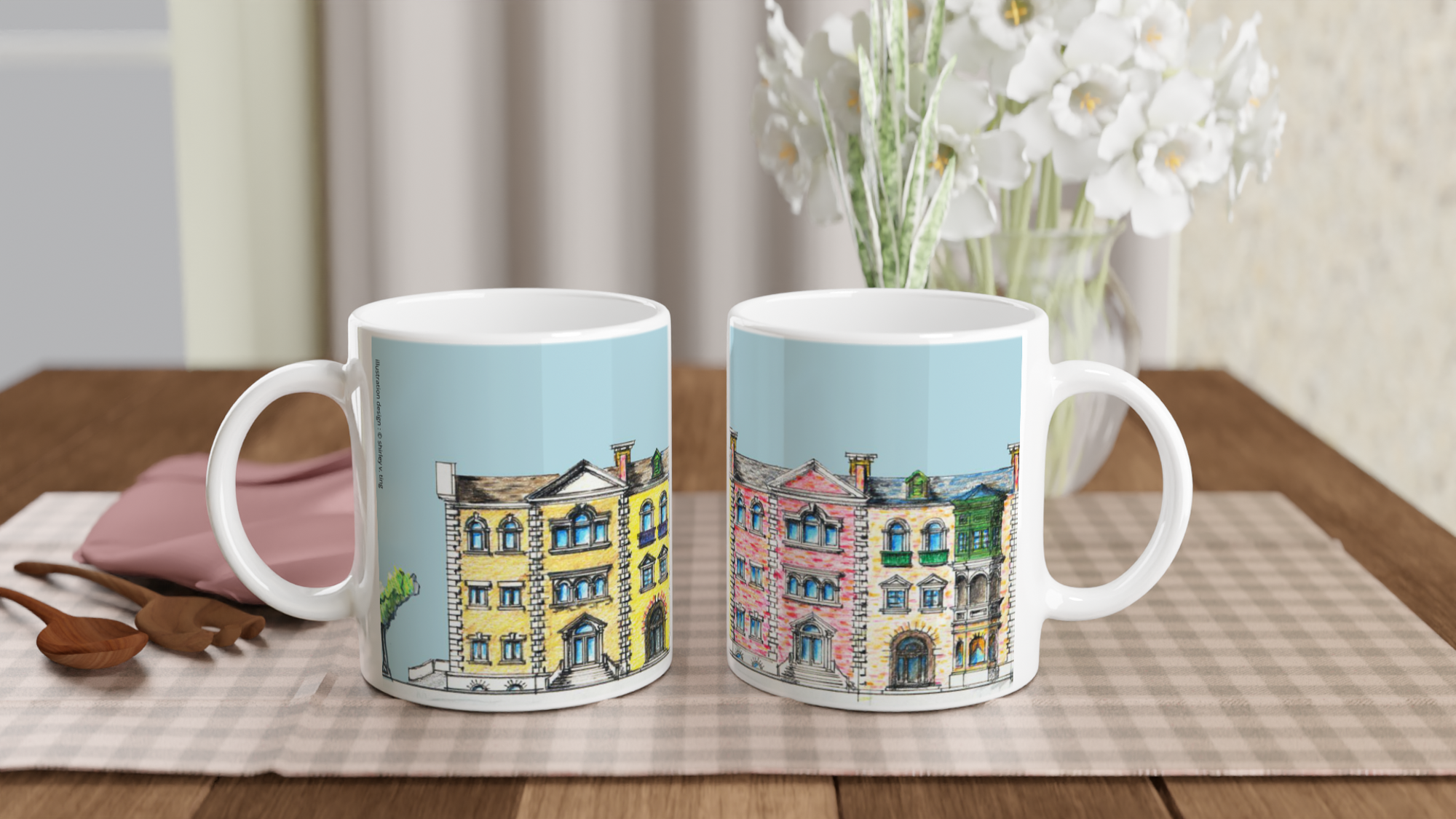 Buildingscape Mug : Rowhouse